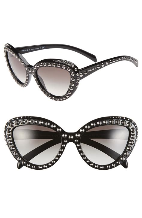 prada catwalk sunglasses|prada cat eye studded sunglasses.